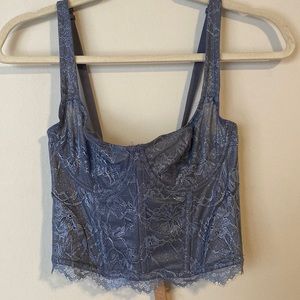 Skims Blue Lace Corset Never Worn